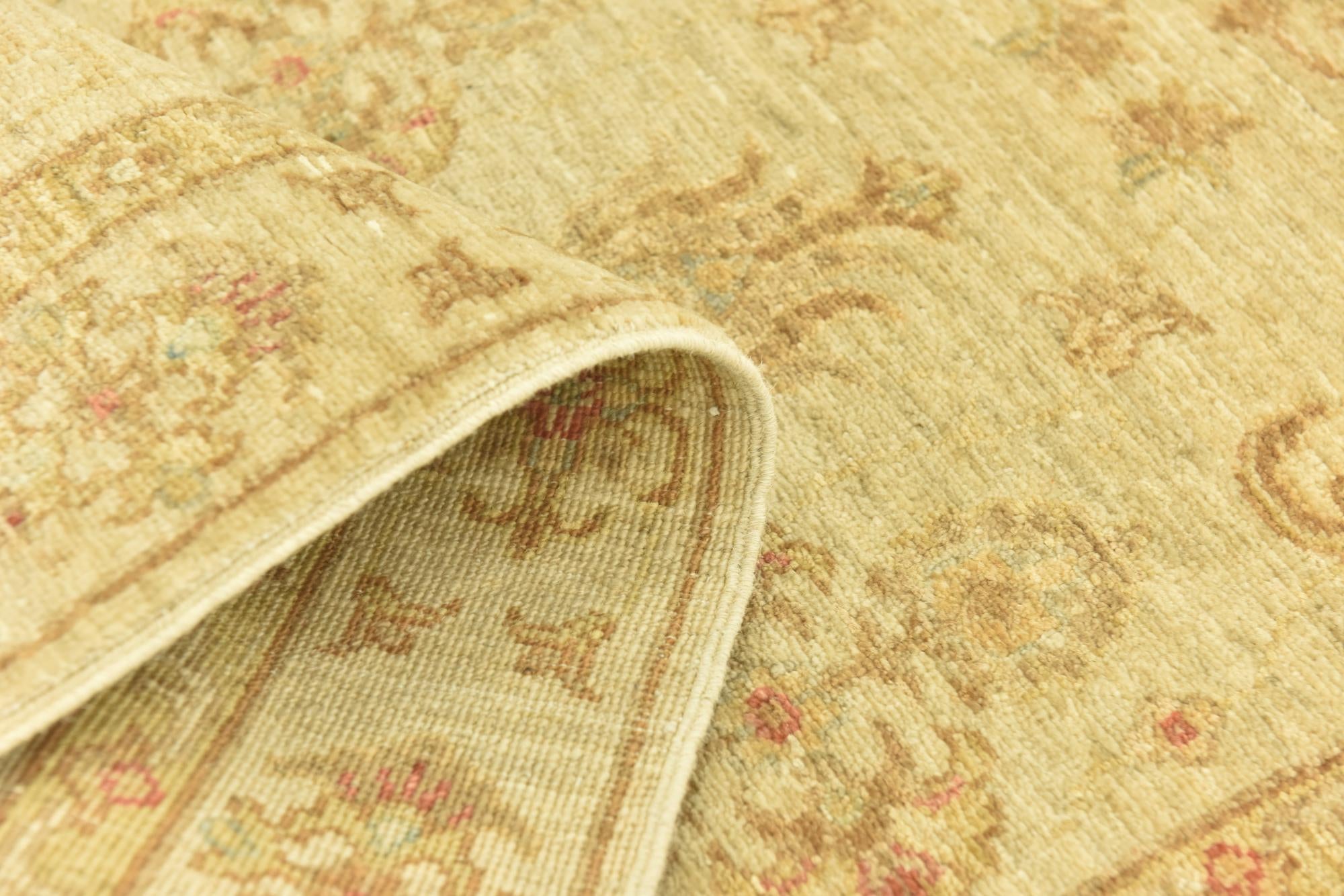 2' 8 x 9' 7 Hand Knotted Peshawar Ziegler Runner Rug