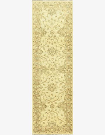 2' 8 x 9' 3 Hand Knotted Peshawar Ziegler Runner Rug