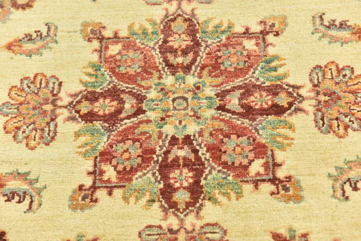 2' 8 x 9' 9 Hand Knotted Peshawar Ziegler Runner Rug