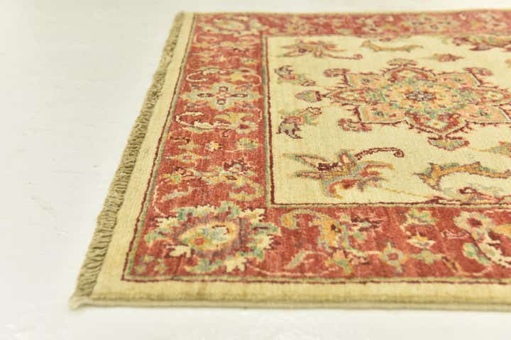2' 8 x 9' 9 Hand Knotted Peshawar Ziegler Runner Rug