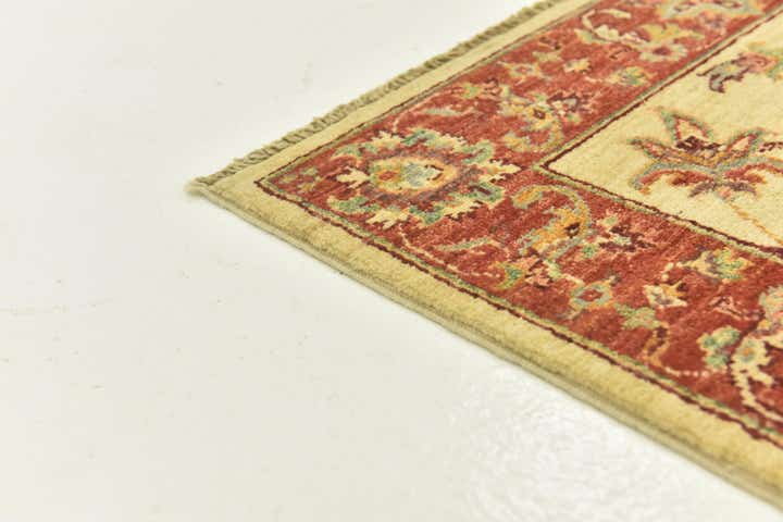 2' 8 x 9' 9 Hand Knotted Peshawar Ziegler Runner Rug