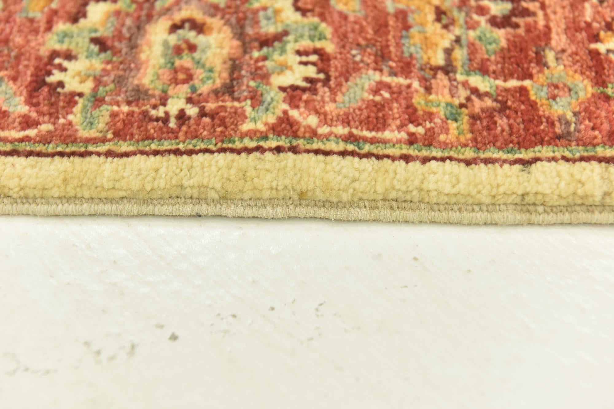 2' 8 x 9' 9 Hand Knotted Peshawar Ziegler Runner Rug