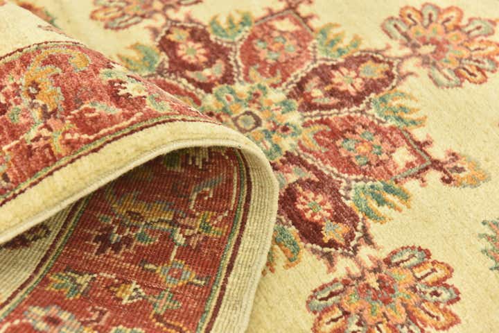 2' 8 x 9' 9 Hand Knotted Peshawar Ziegler Runner Rug