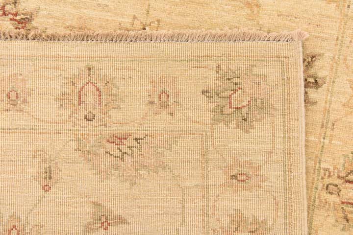 2' 8 x 9' 9 Hand Knotted Peshawar Ziegler Runner Rug