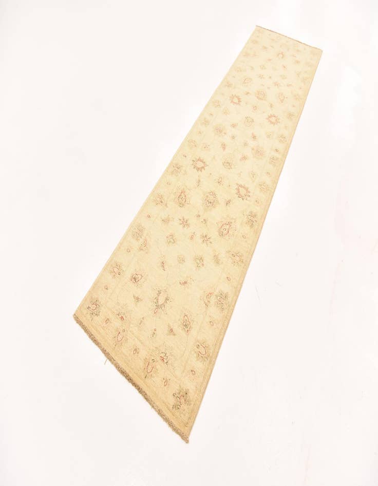 Detail image of 2' 8 x 9' 9  Hand Knotted Peshawar Ziegler Runner Rug