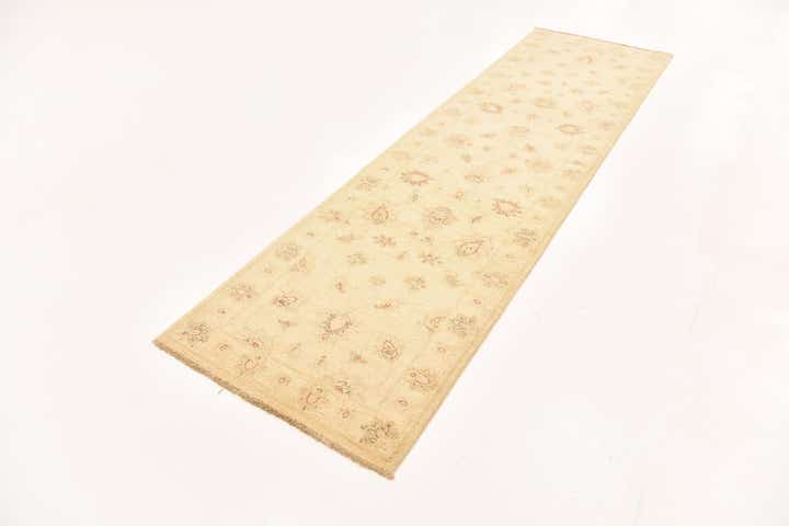 2' 8 x 9' 9 Hand Knotted Peshawar Ziegler Runner Rug