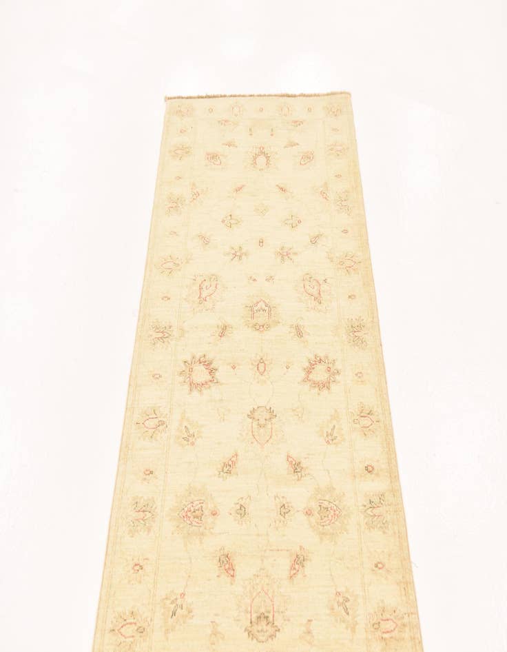 Detail image of 2' 8 x 9' 9 Hand Knotted Peshawar Ziegler Runner Rug