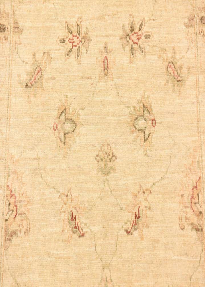 2' 8 x 9' 9 Hand Knotted Peshawar Ziegler Runner Rug