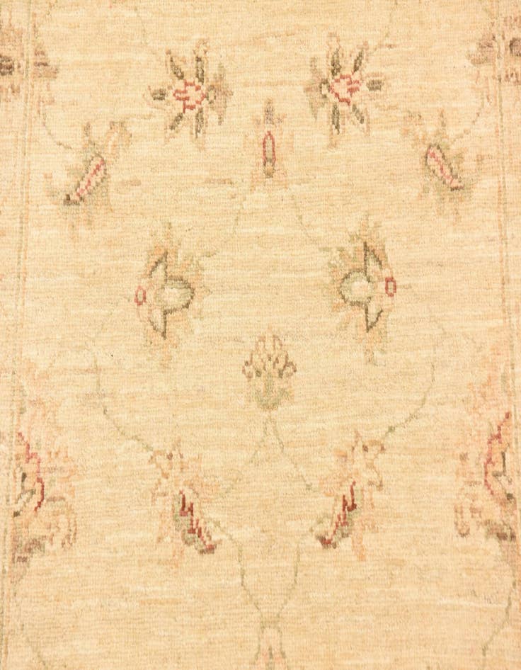 Detail image of 2' 8 x 9' 9  Hand Knotted Peshawar Ziegler Runner Rug