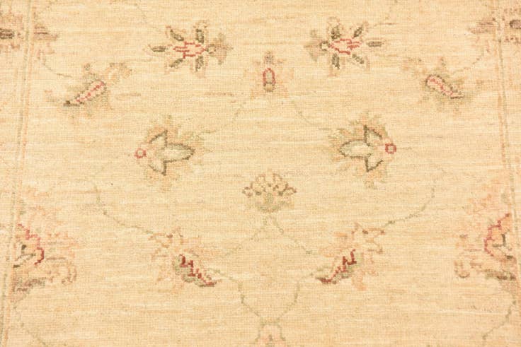 Detail image of 2' 8 x 9' 9 Hand Knotted Peshawar Ziegler Runner Rug