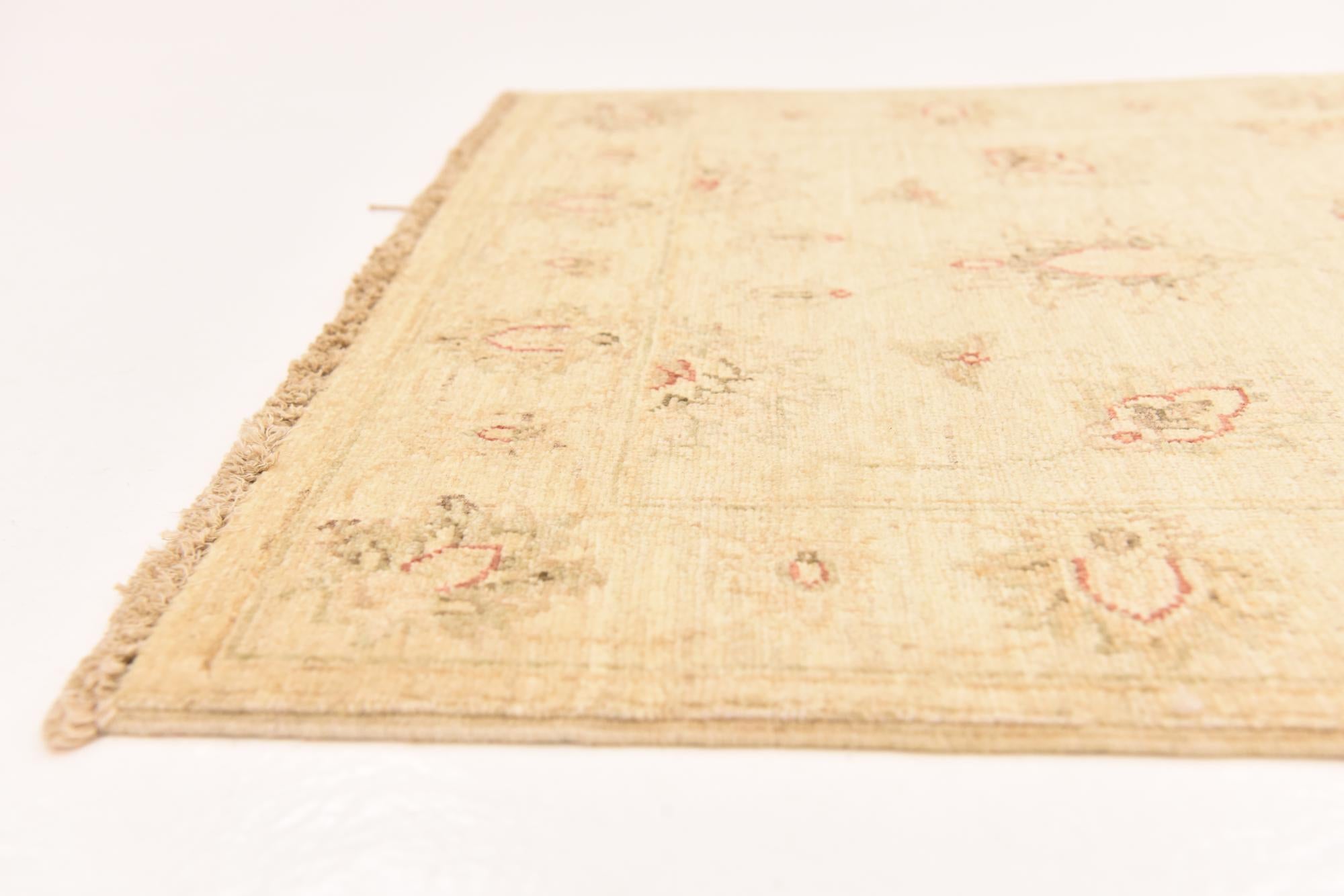 2' 8 x 9' 9 Hand Knotted Peshawar Ziegler Runner Rug