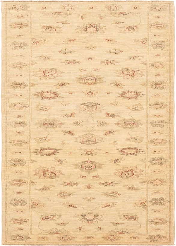 2' 8 x 9' 9 Hand Knotted Peshawar Ziegler Runner Rug