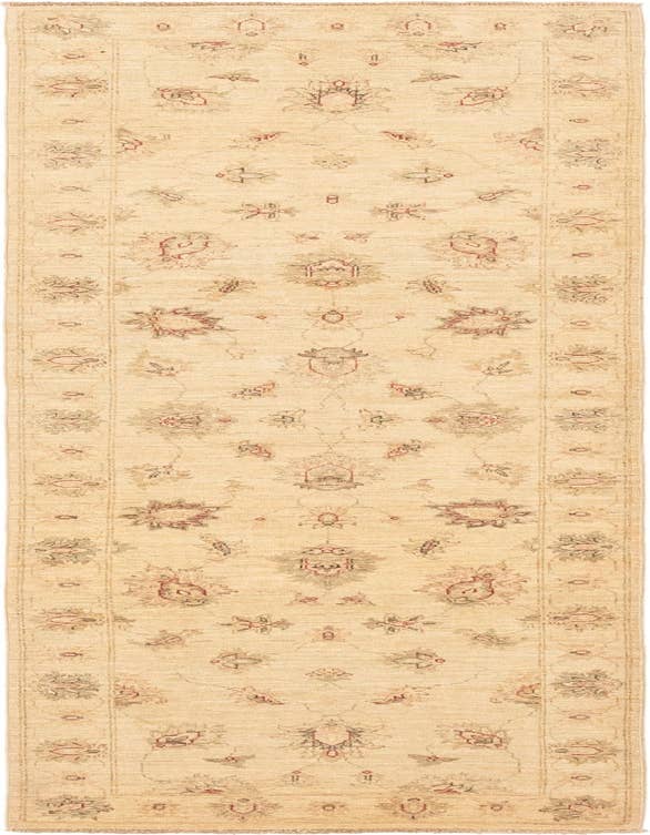 Detail image of 2' 8 x 9' 9 Hand Knotted Peshawar Ziegler Runner Rug