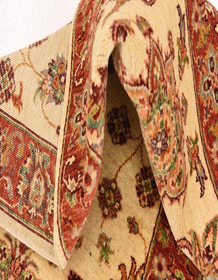 Detail image of 2' 8 x 9' 10  Hand Knotted Peshawar Ziegler Runner Rug