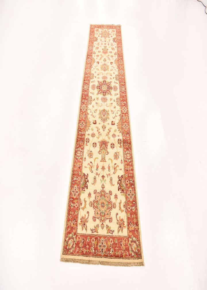 2' 8 x 9' 10 Hand Knotted Peshawar Ziegler Runner Rug