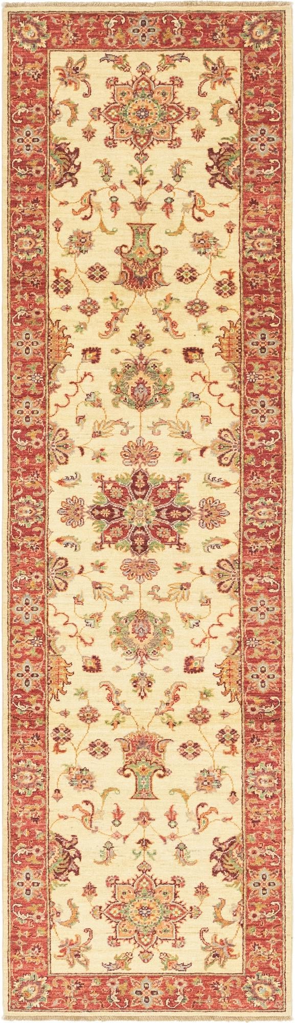 2' 8 x 9' 10 Hand Knotted Peshawar Ziegler Runner Rug