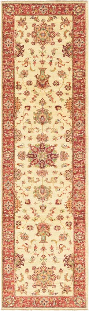 2' 8 x 9' 10 Hand Knotted Peshawar Ziegler Runner Rug