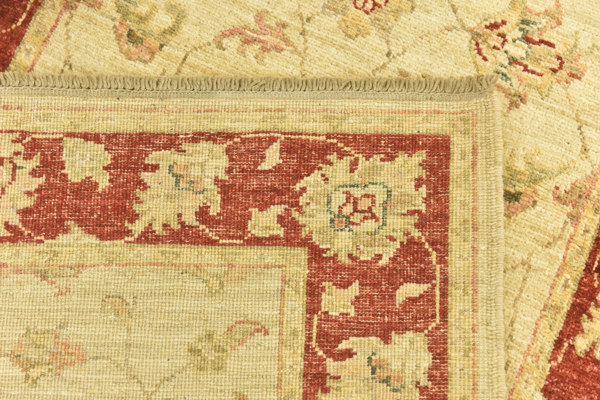 2' 9 x 9' 10 Hand Knotted Peshawar Ziegler Runner Rug