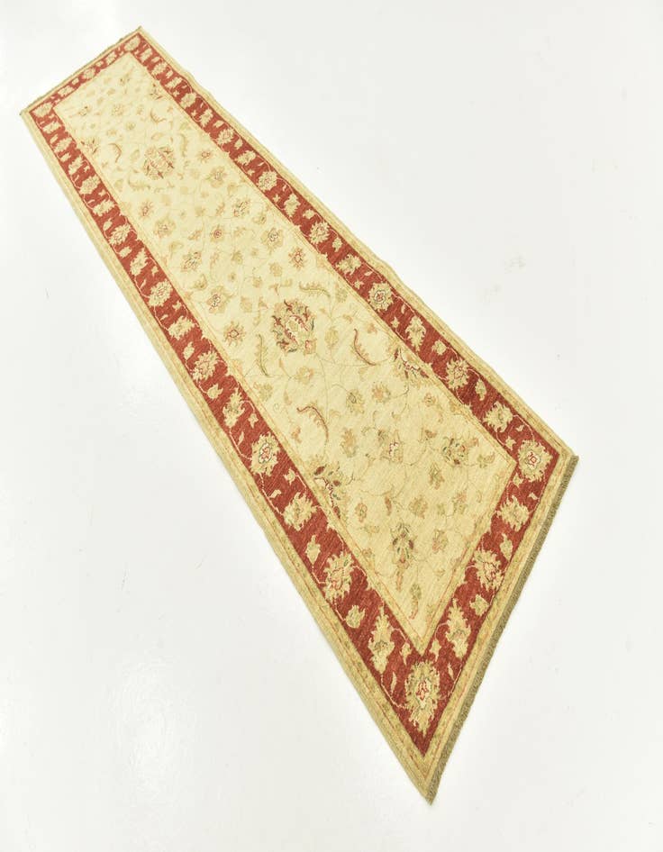 Detail image of 2' 9 x 9' 10 Hand Knotted Peshawar Ziegler Runner Rug