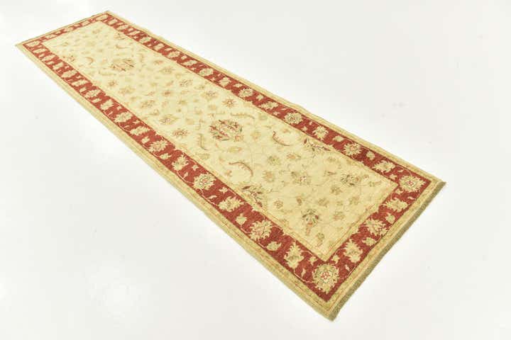 2' 9 x 9' 10 Hand Knotted Peshawar Ziegler Runner Rug