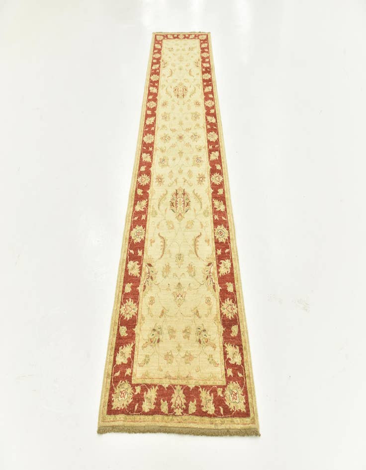 Detail image of 2' 9 x 9' 10 Hand Knotted Peshawar Ziegler Runner Rug
