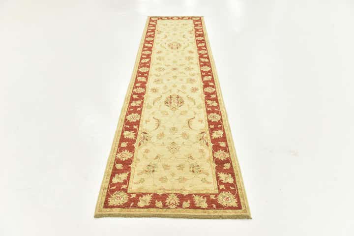 2' 9 x 9' 10 Hand Knotted Peshawar Ziegler Runner Rug