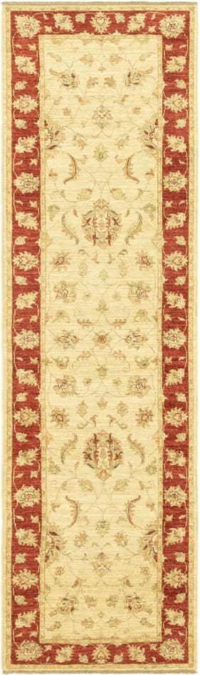 Detail image of 2' 9 x 9' 10 Hand Knotted Peshawar Ziegler Runner Rug