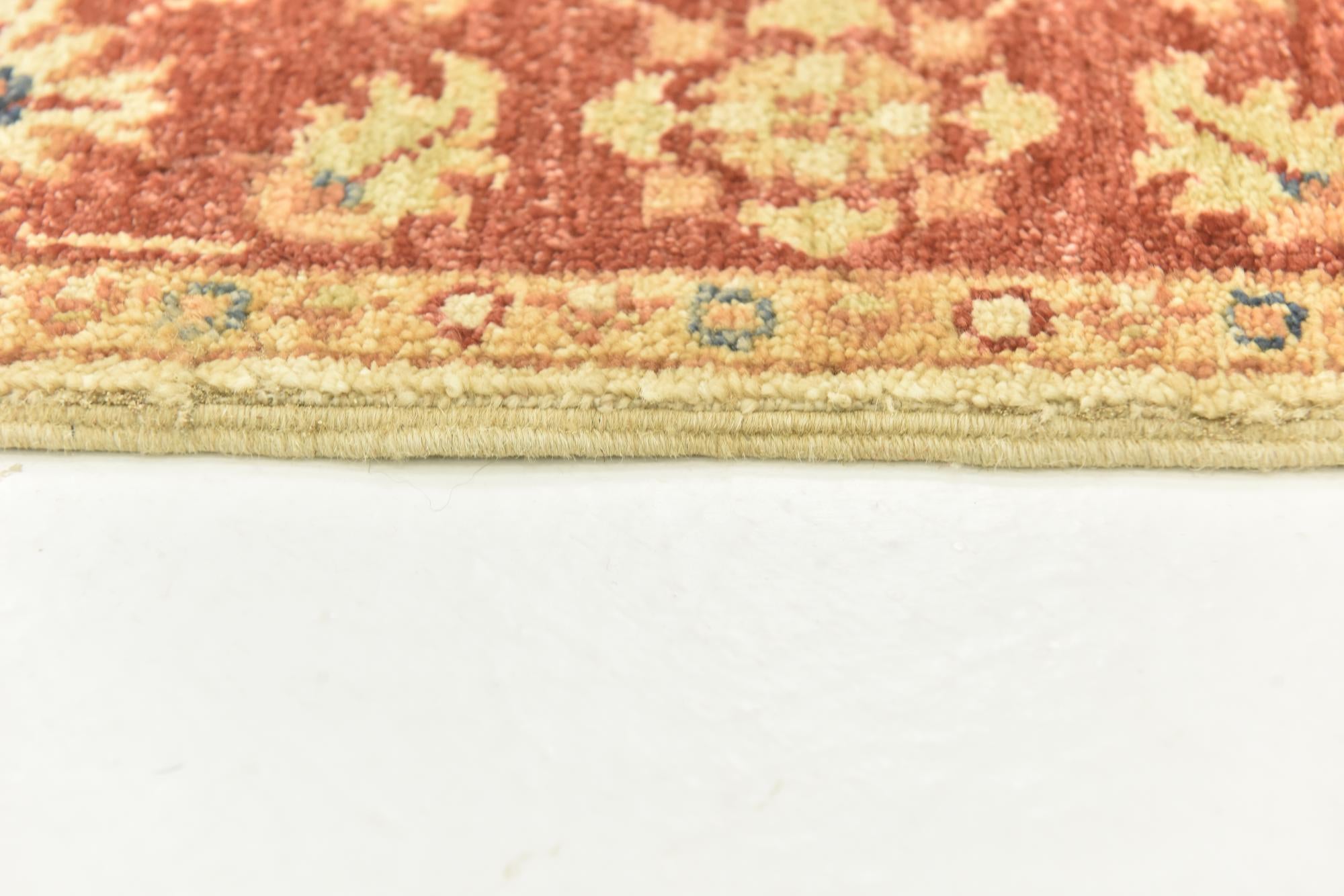 2' 6 x 6' 6 Hand Knotted Peshawar Ziegler Runner Rug