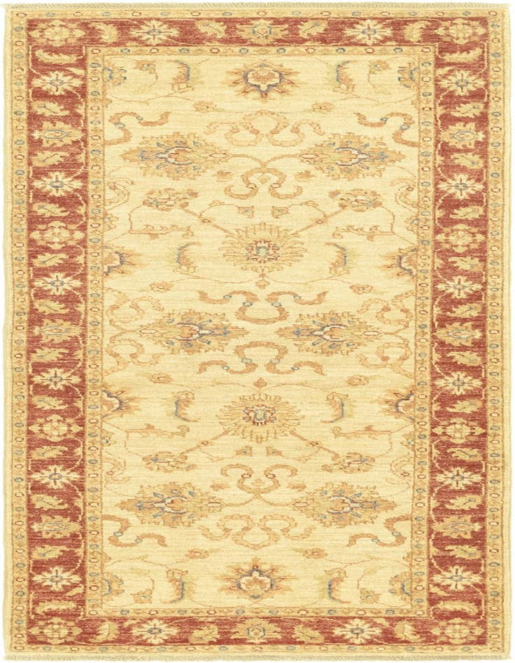 Detail image of 2' 6 x 6' 6 Hand Knotted Peshawar Ziegler Runner Rug