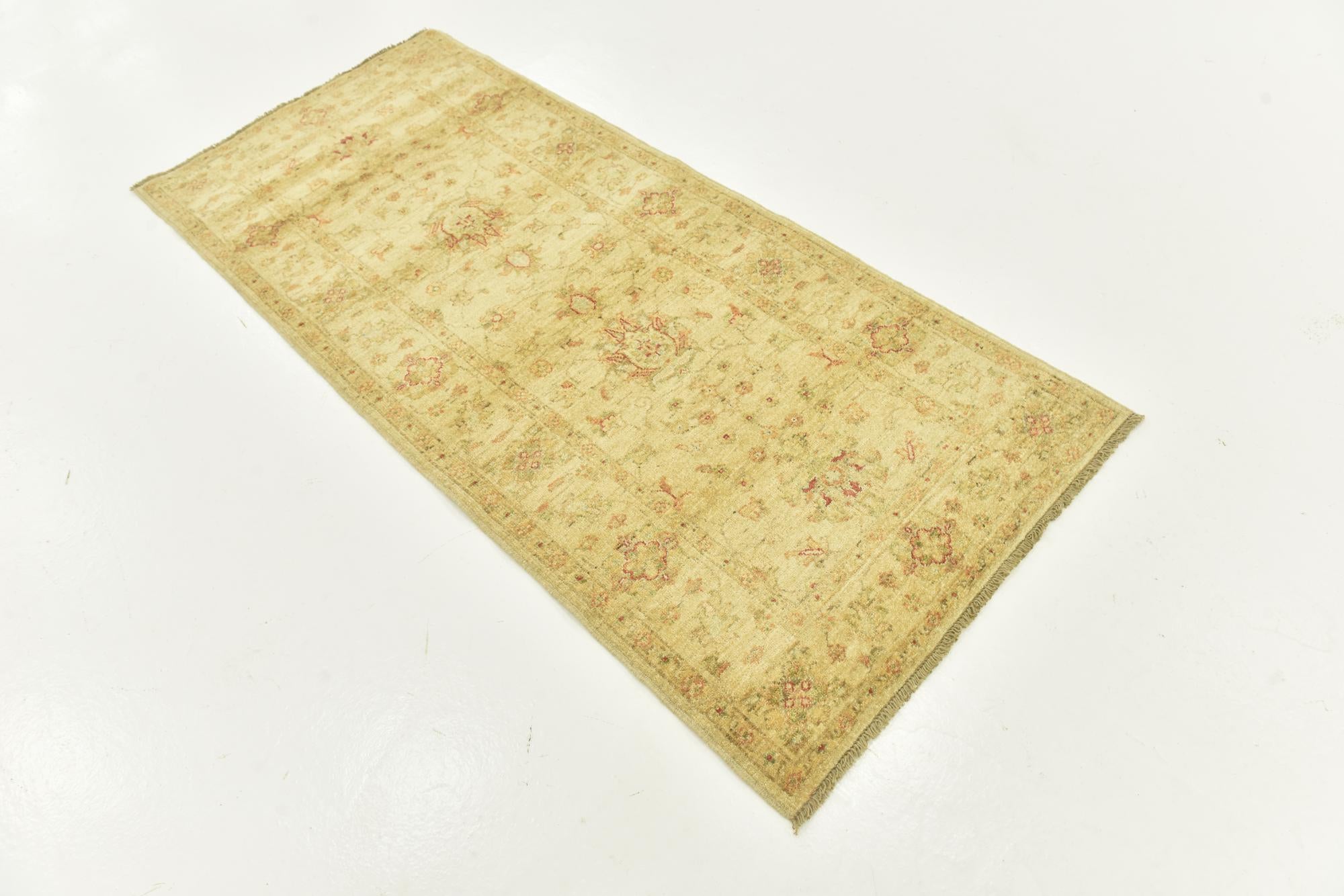 2' 10 x 6' 3 Hand Knotted Peshawar Ziegler Runner Rug