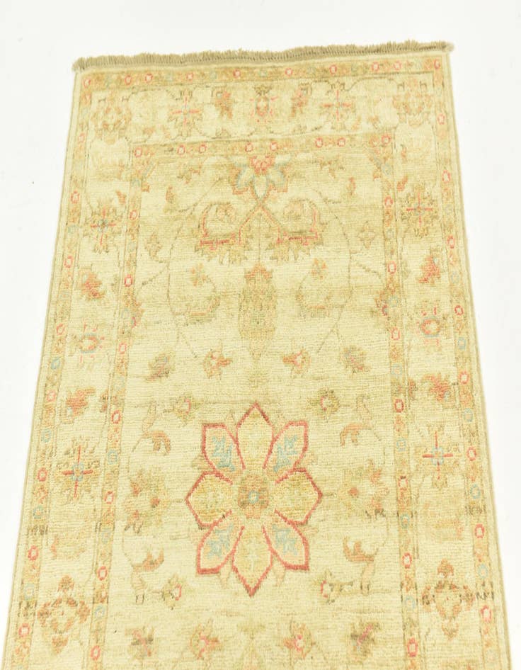 Detail image of 2' 6 x 6' 5  Hand Knotted Peshawar Ziegler Runner Rug