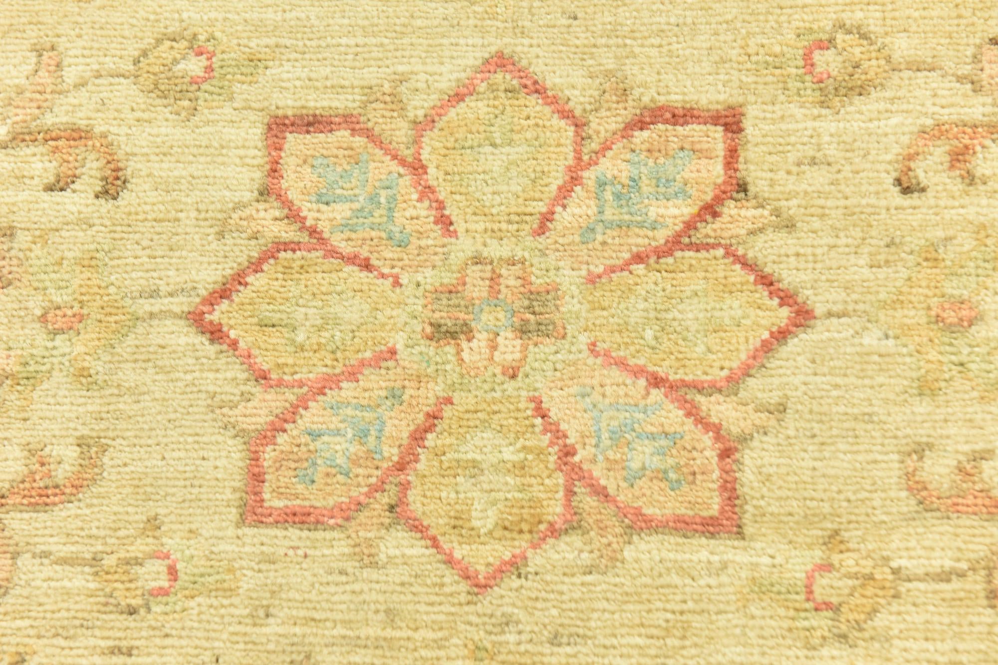 2' 6 x 6' 5 Hand Knotted Peshawar Ziegler Runner Rug