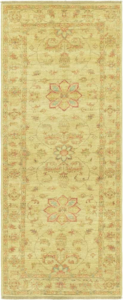 2' 6 x 6' 5 Hand Knotted Peshawar Ziegler Runner Rug