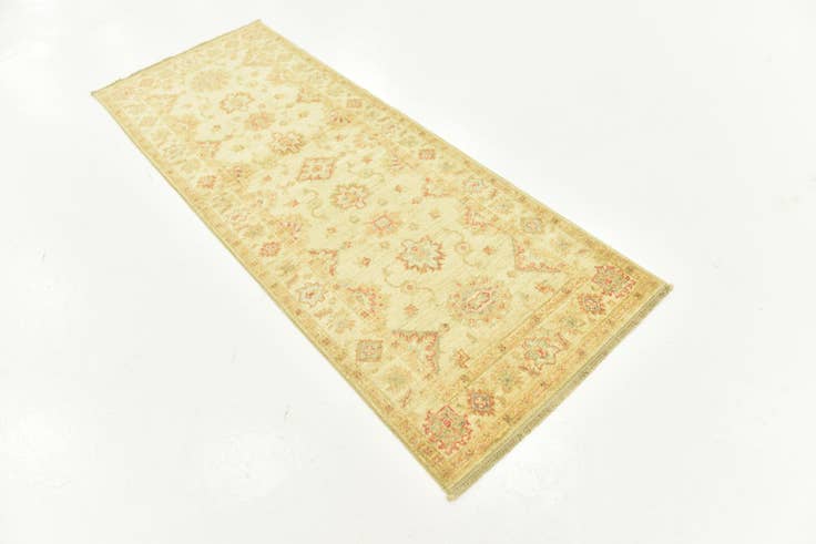 Detail image of 75cm x 205cm Hand Knotted Peshawar Ziegler Runner Rug