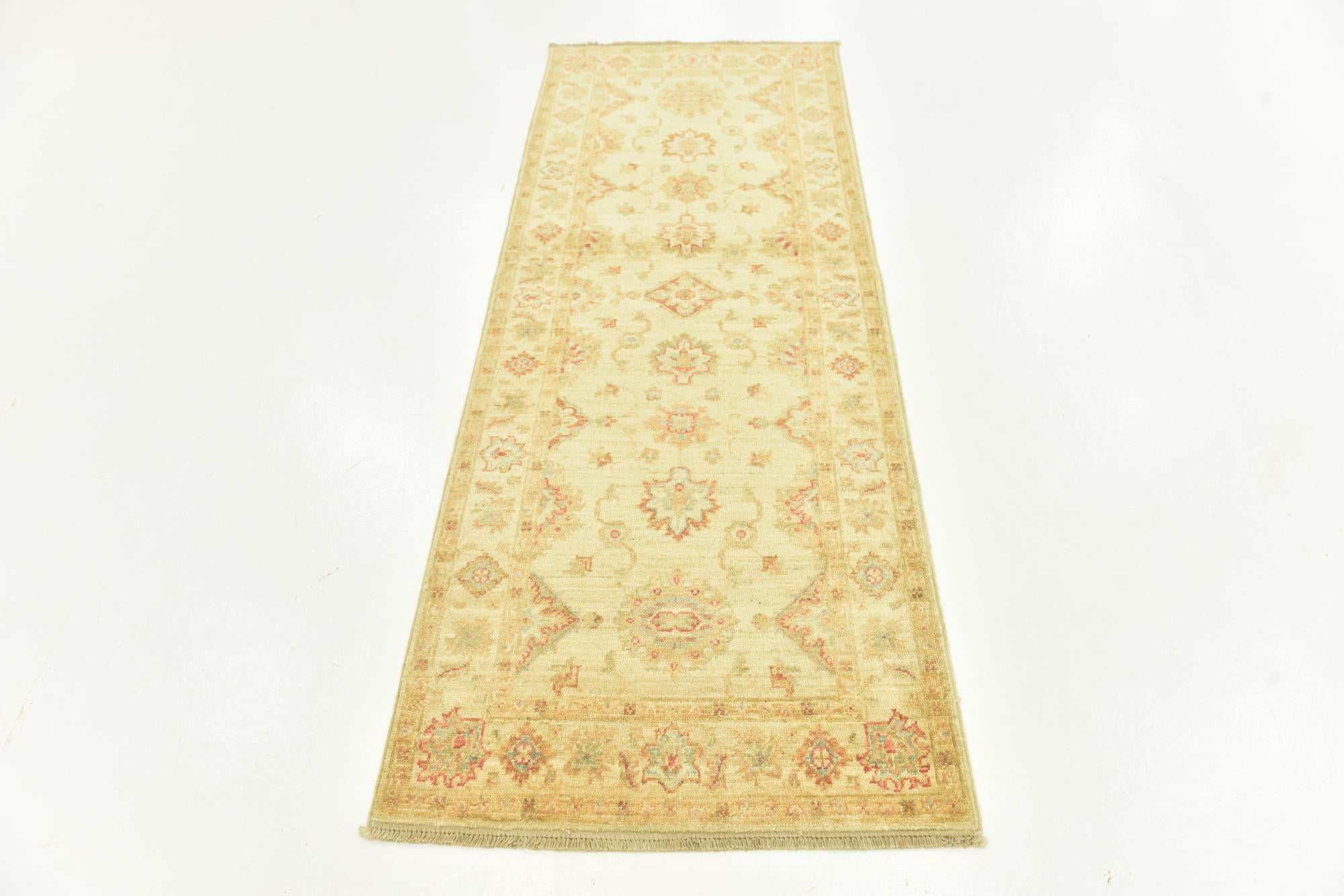 75cm x 205cm anudado a mano Peshawar Ziegler Alfombra Pasillera