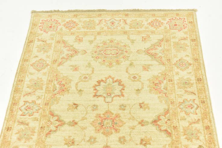 Detail image of 75cm x 205cm Hand Knotted Peshawar Ziegler Runner Rug