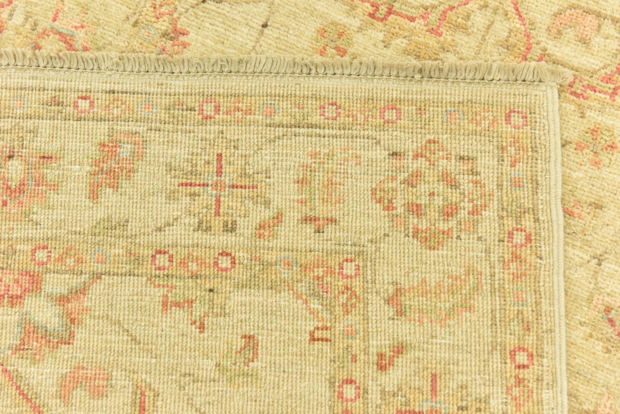 2' 6 x 6' 4 Hand Knotted Peshawar Ziegler Runner Rug