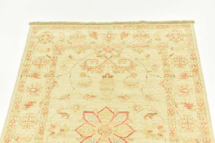 75cm x 195cm Handgeknoopt Peshawar Ziegler Loper Vloerkleed