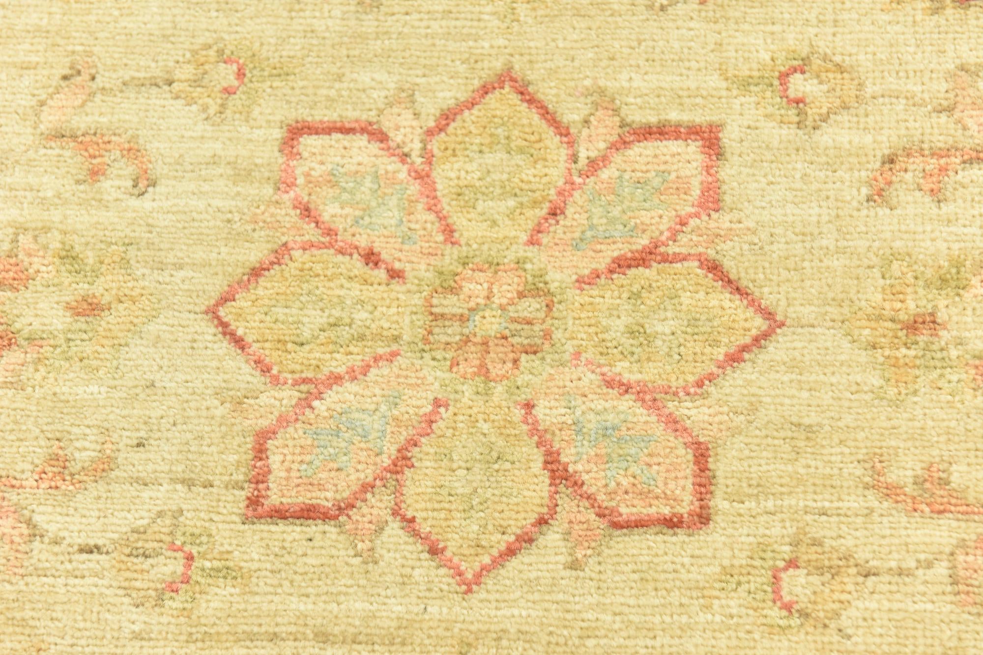 2' 6 x 6' 4 Hand Knotted Peshawar Ziegler Runner Rug