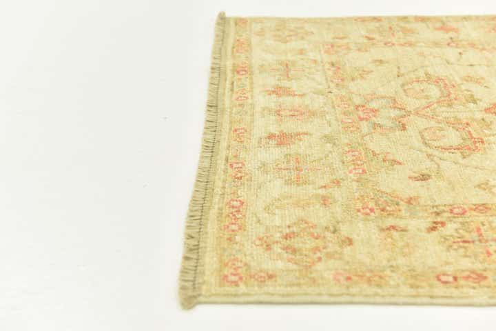 75cm x 195cm Handgeknoopt Peshawar Ziegler Loper Vloerkleed