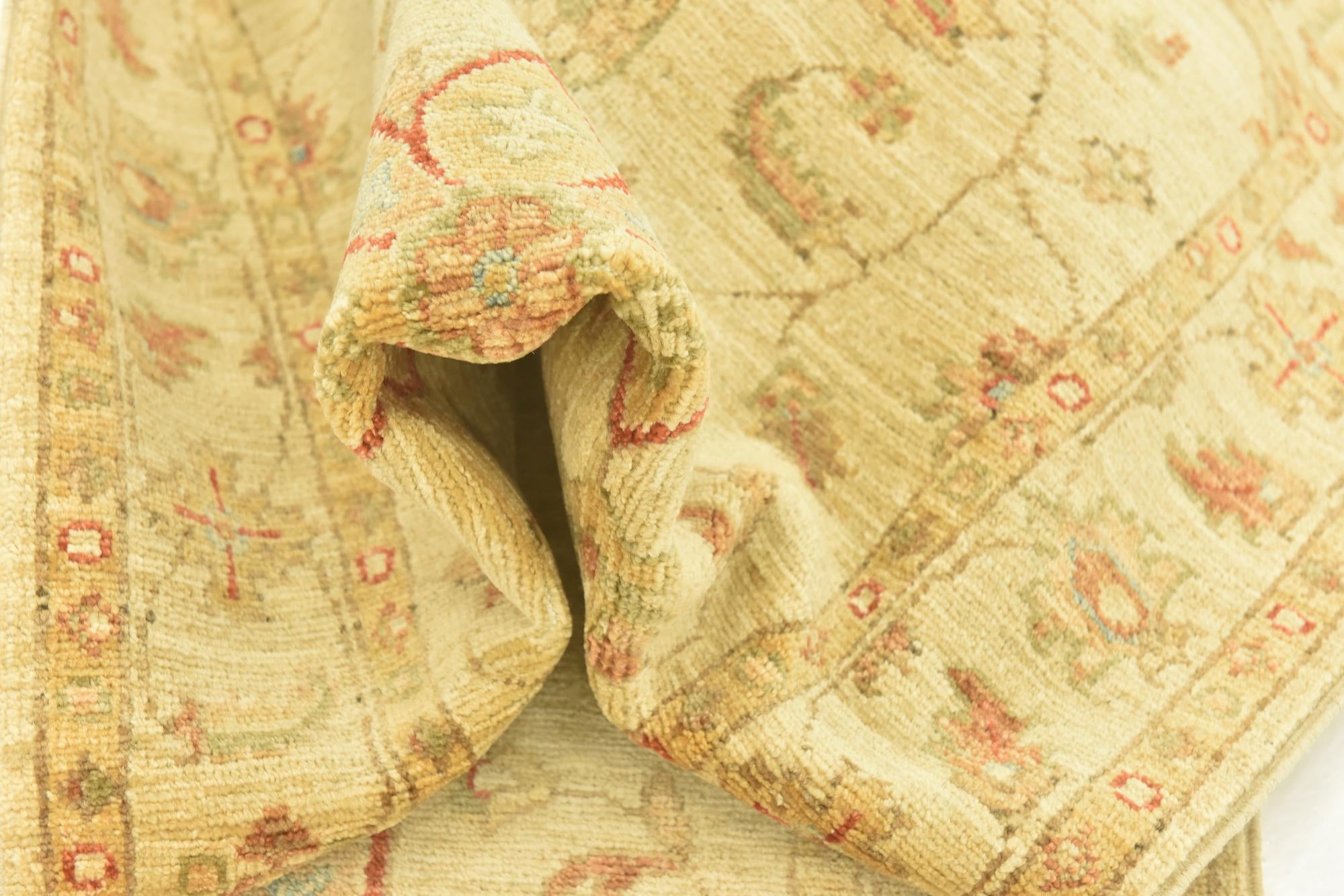 2' 6 x 6' 5 Hand Knotted Peshawar Ziegler Runner Rug