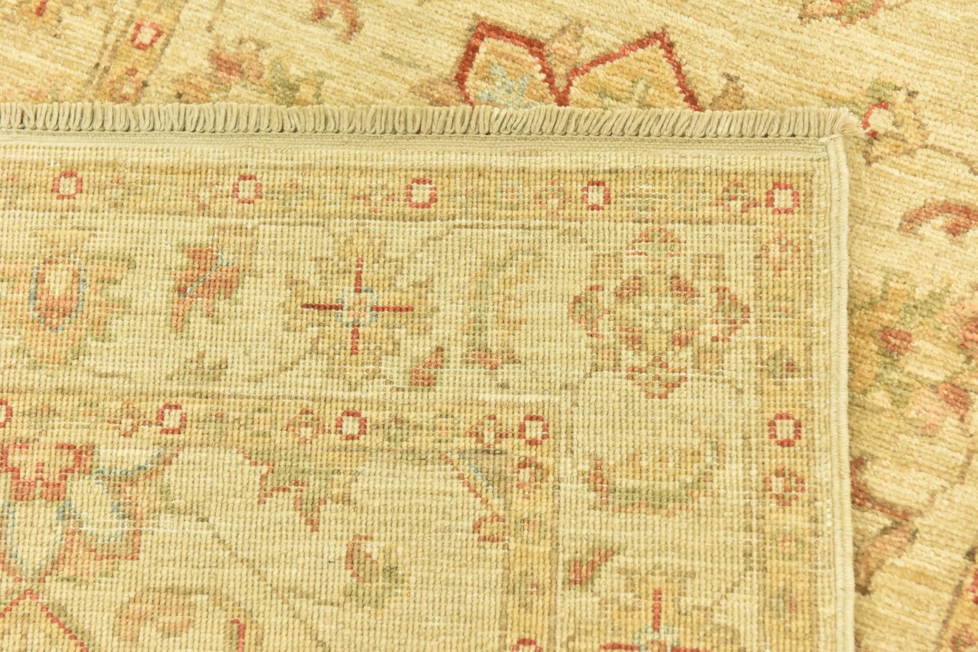 2' 6 x 6' 5 Hand Knotted Peshawar Ziegler Runner Rug