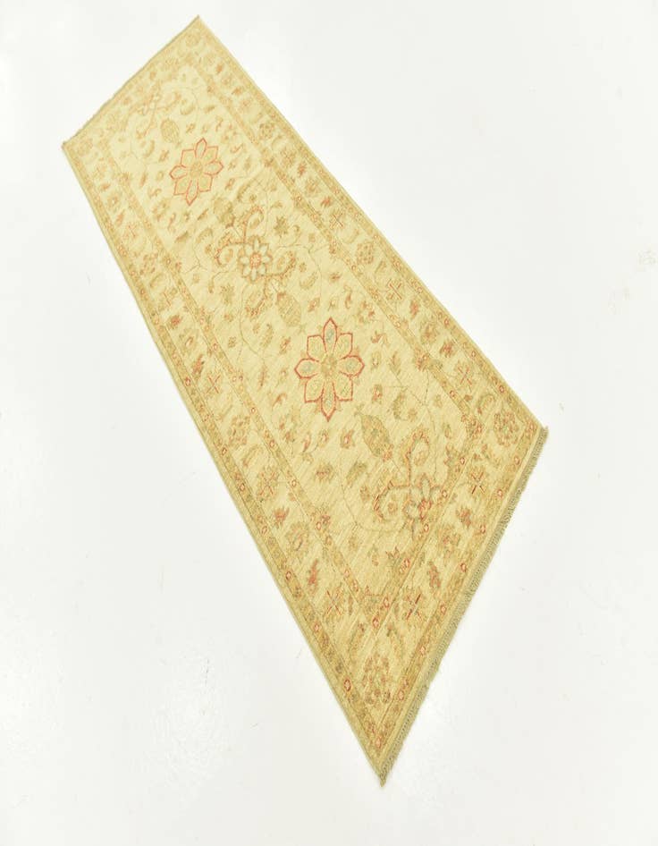 Detail image of 2' 6 x 6' 5  Hand Knotted Peshawar Ziegler Runner Rug