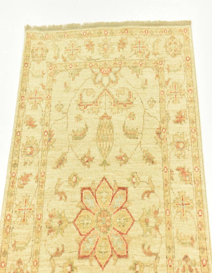 Detail image of 2' 6 x 6' 5  Hand Knotted Peshawar Ziegler Runner Rug