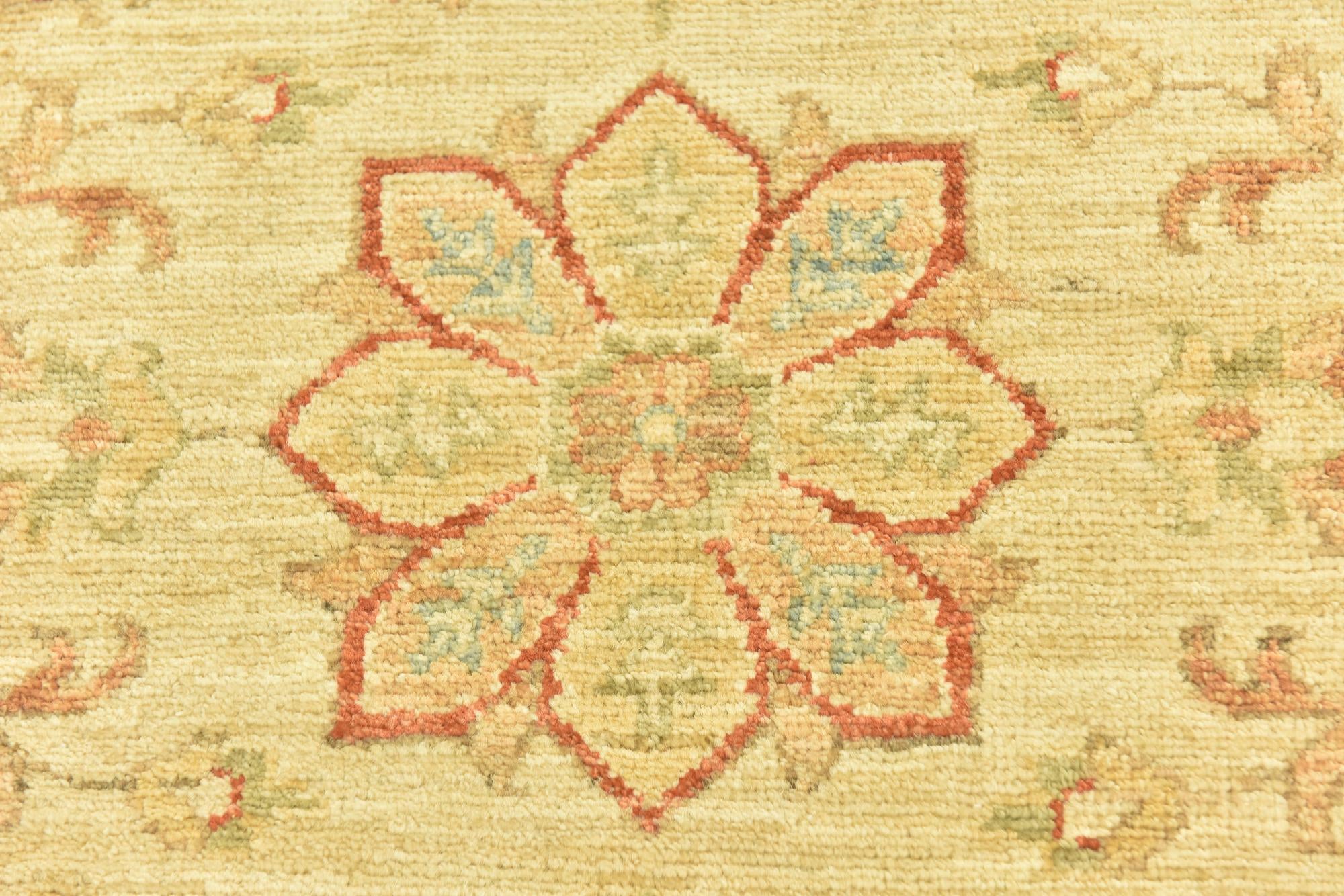 2' 6 x 6' 5 Hand Knotted Peshawar Ziegler Runner Rug