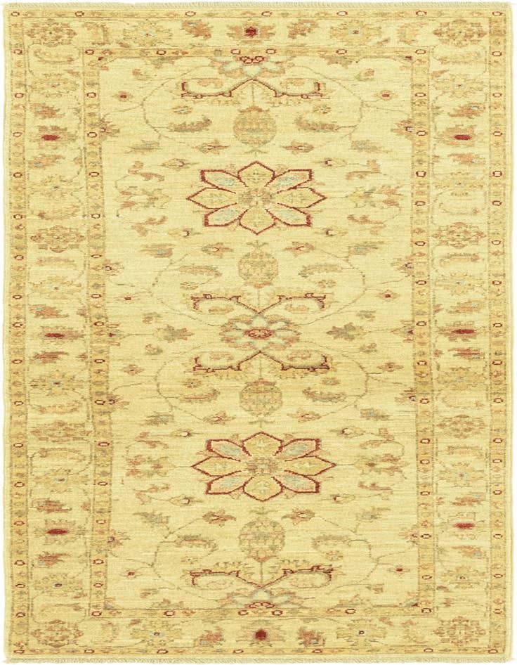 Detail image of 2' 6 x 6' 6 Hand Knotted Peshawar Ziegler Runner Rug