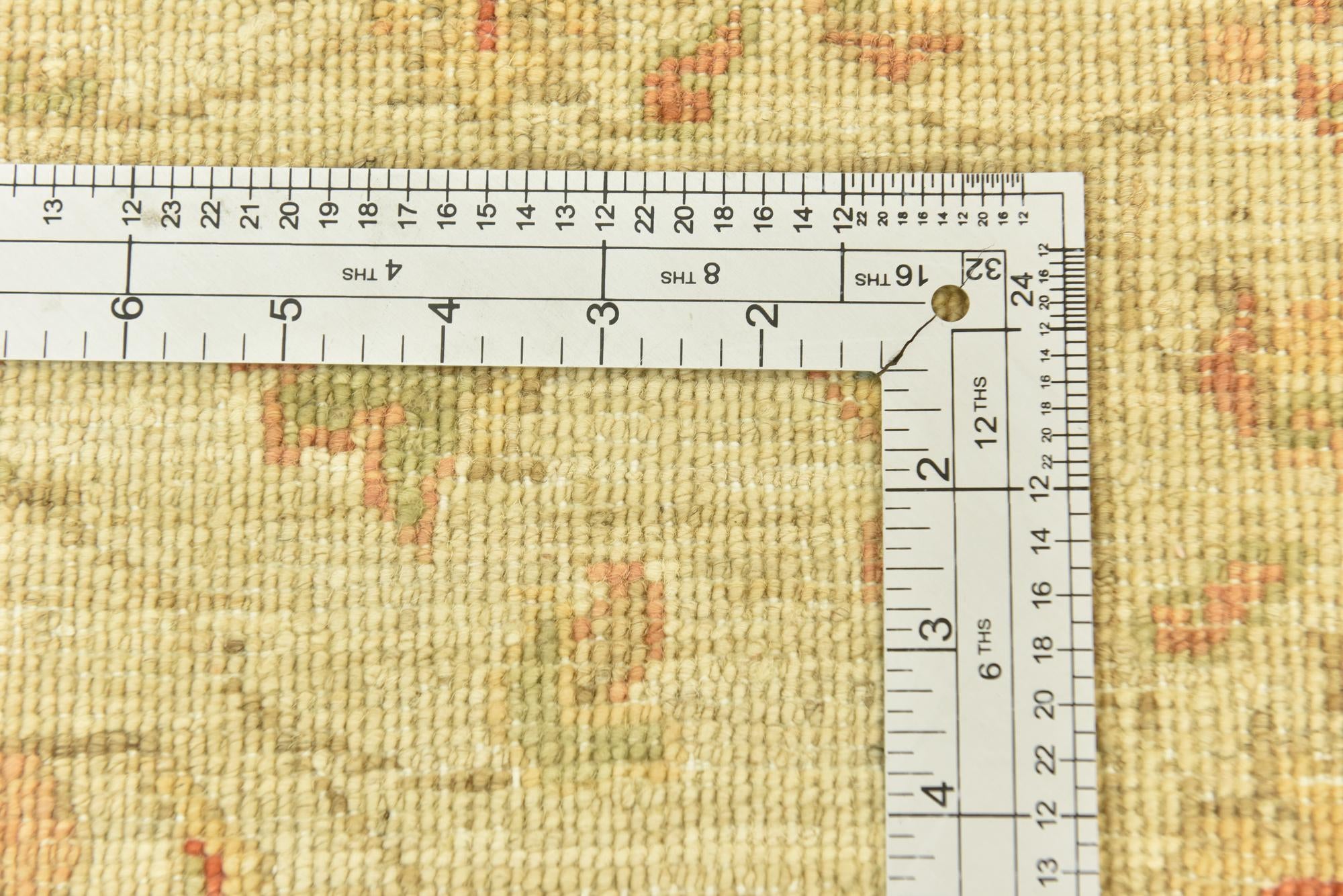 2' 6 x 6' 8 Hand Knotted Peshawar Ziegler Runner Rug