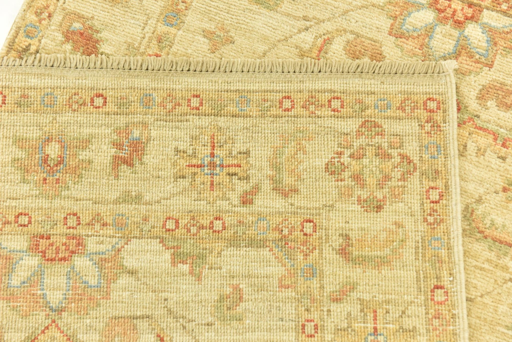 2' 6 x 6' 8 Hand Knotted Peshawar Ziegler Runner Rug