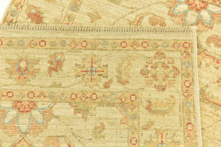 2' 6 x 6' 8 Hand Knotted Peshawar Ziegler Runner Rug