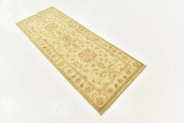 Detail image of 2' 6 x 6' 8 Hand Knotted Peshawar Ziegler Runner Rug